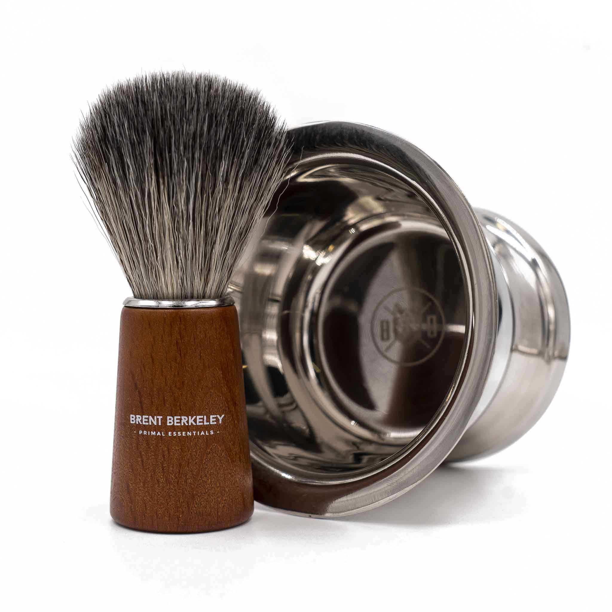Brent Berkeley The Pegleg Shaving Brush Silvertip Fibre