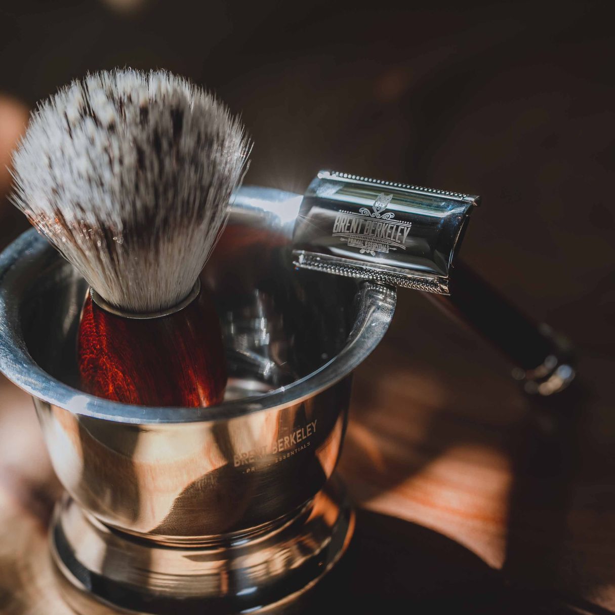 Brent Berkeley shaving mug / shaving bowl strainless steel