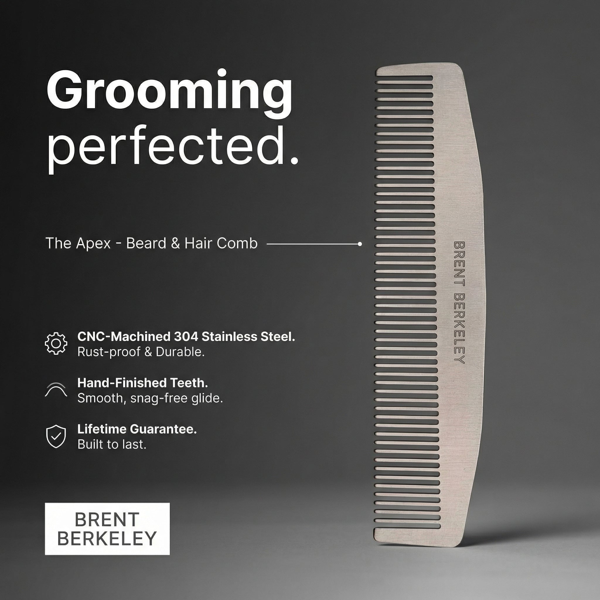 Brent Berkeley's - APEX - Beard & Hair Comb