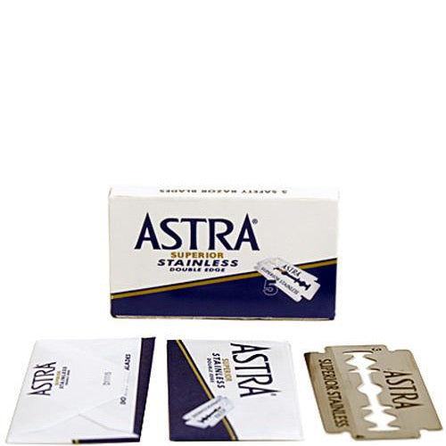 Astra - 5x Double Edge Scheermesjes - Superior Stainless (plastic-vrij)