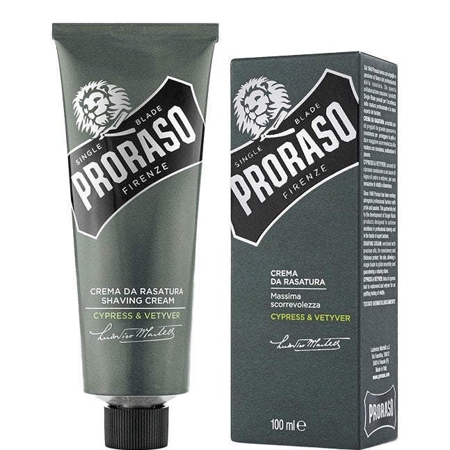 Proraso Shaving Cream Tube - Cypress & Vetyver 100ml 