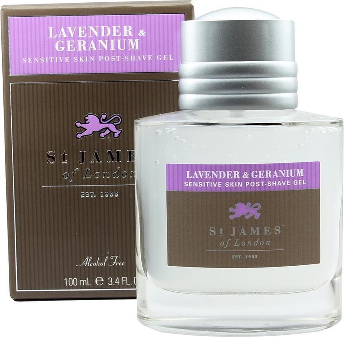 St James of London Aftershave Gel - Lavender & Geranium - 100ml
